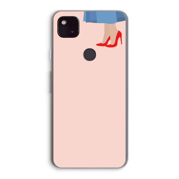 High heels: Google Pixel 4a 5G Transparant Hoesje