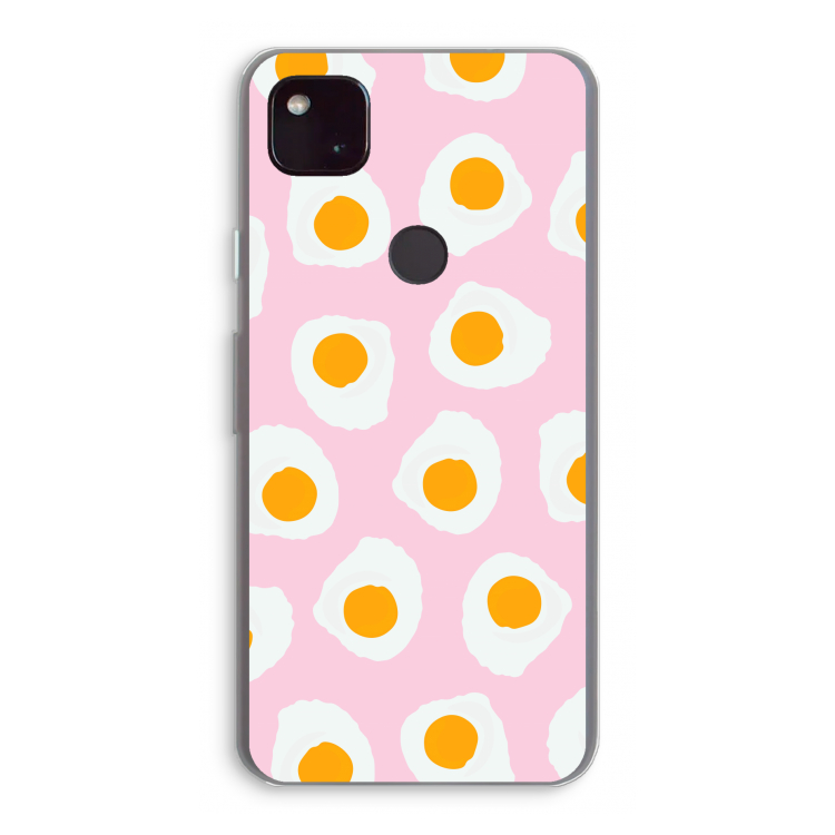 Dancing eggs: Google Pixel 4a 5G Transparant Hoesje