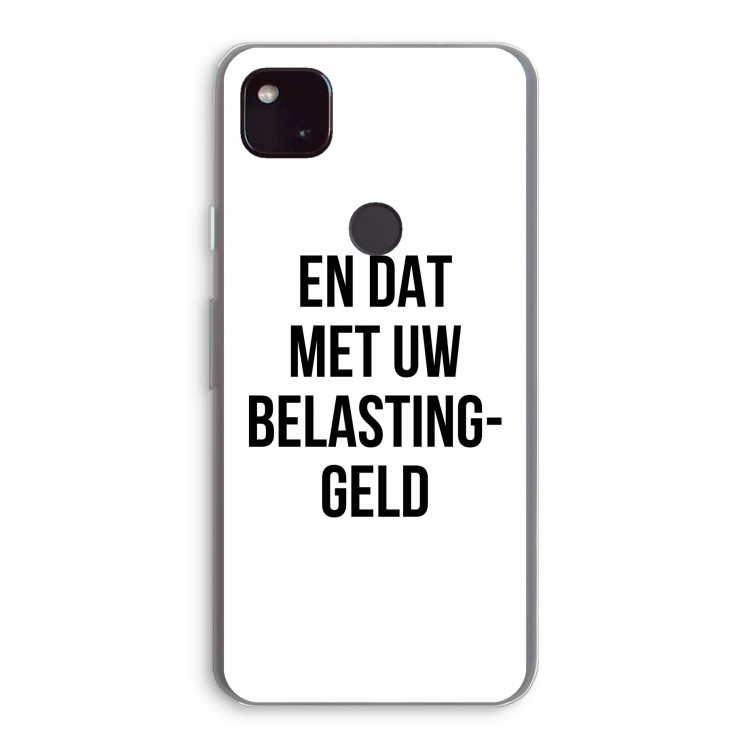 Belastinggeld: Google Pixel 4a 5G Transparant Hoesje