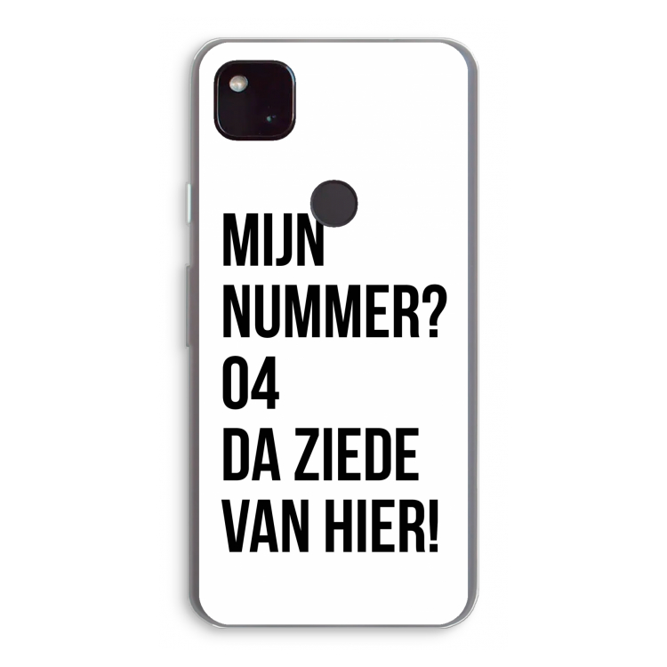 Da ziede van hier: Google Pixel 4a 5G Transparant Hoesje