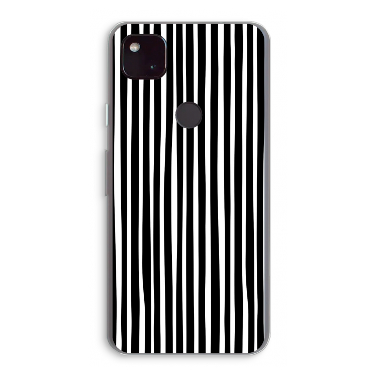 Stripes: Google Pixel 4a 5G Transparant Hoesje
