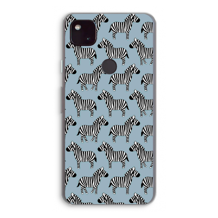 Zebra: Google Pixel 4a 5G Transparant Hoesje
