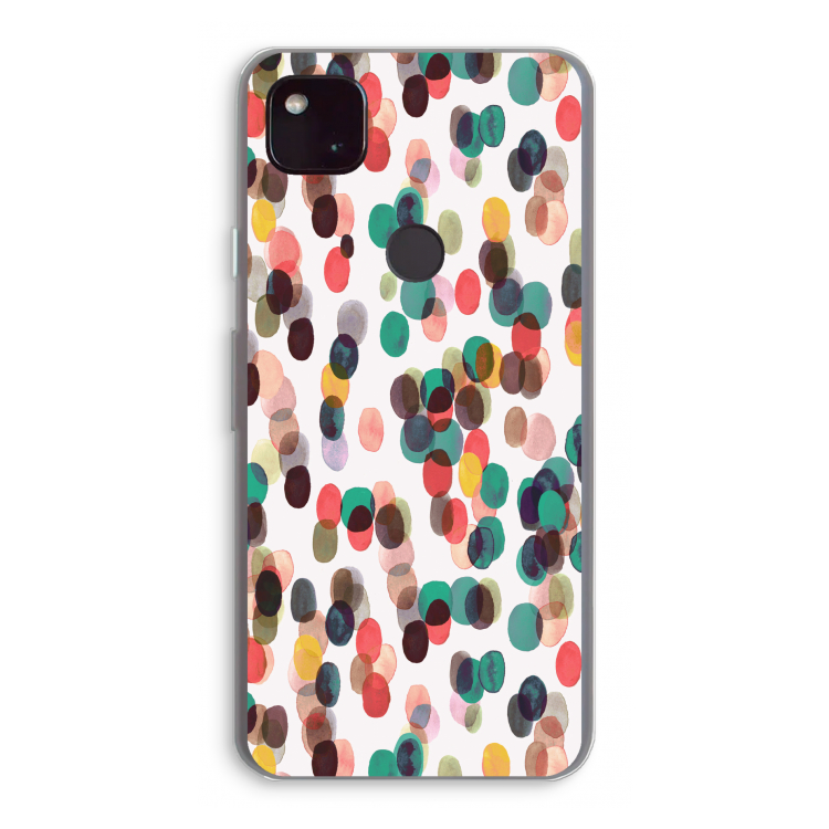 Tropical Dots: Google Pixel 4a 5G Transparant Hoesje