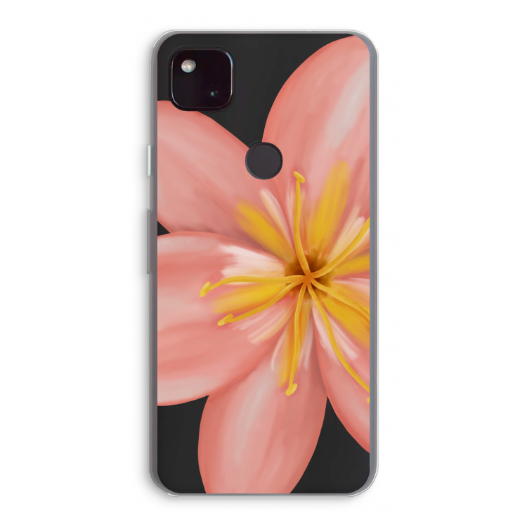 Pink Ellila Flower: Google Pixel 4a 5G Transparant Hoesje