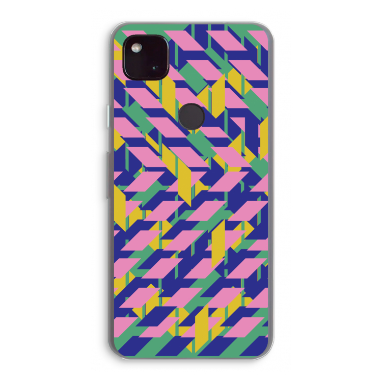 Skew Blush 1: Google Pixel 4a 5G Transparant Hoesje