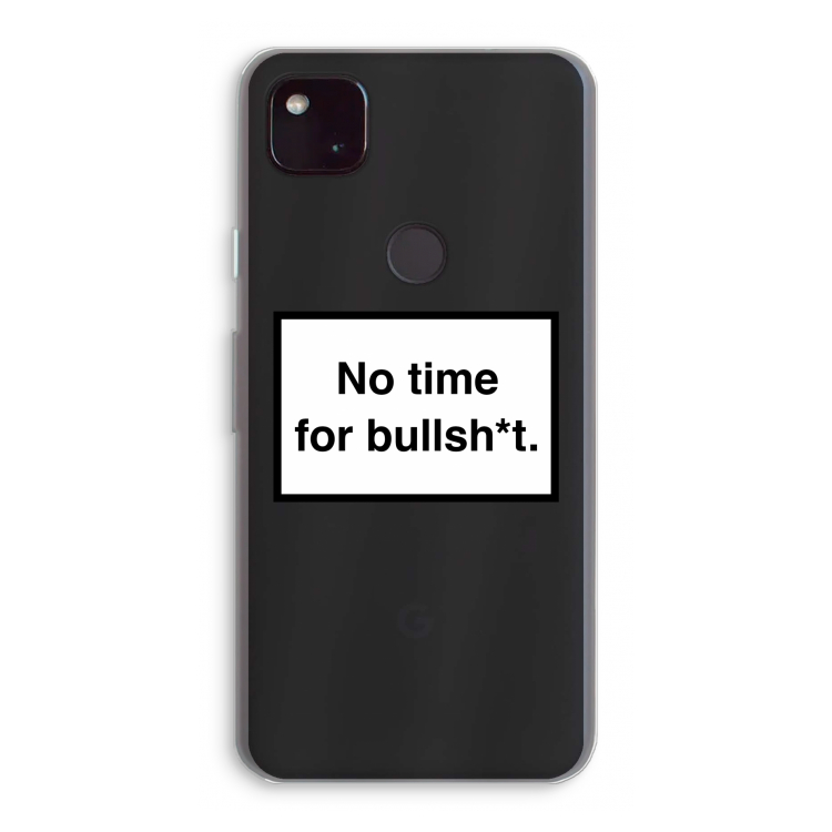 No time: Google Pixel 4a 5G Transparant Hoesje