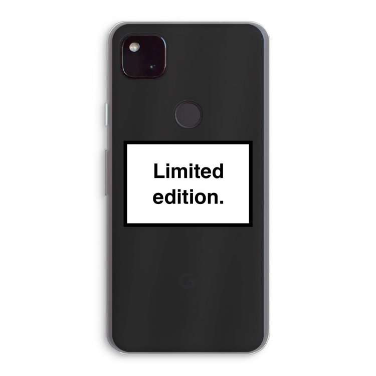 Limited edition: Google Pixel 4a 5G Transparant Hoesje