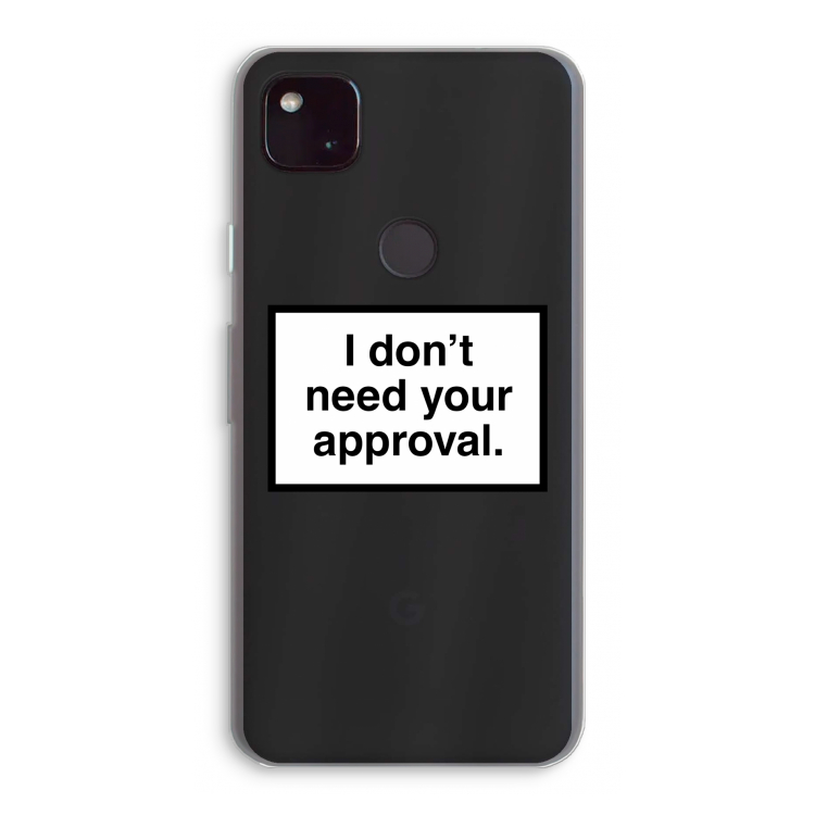 Don't need approval: Google Pixel 4a 5G Transparant Hoesje
