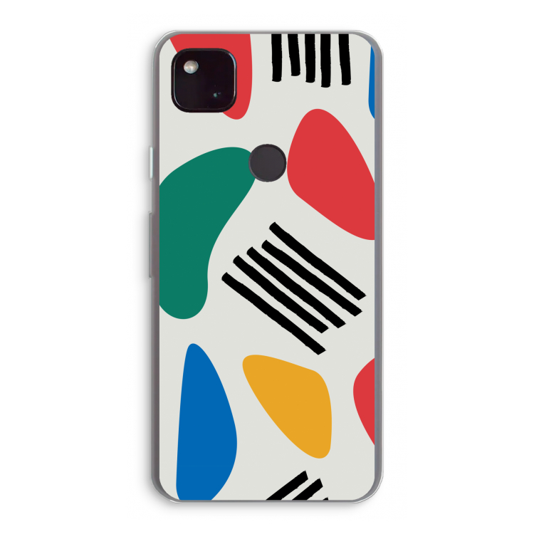 Illustratieve pop 1: Google Pixel 4a 5G Transparant Hoesje