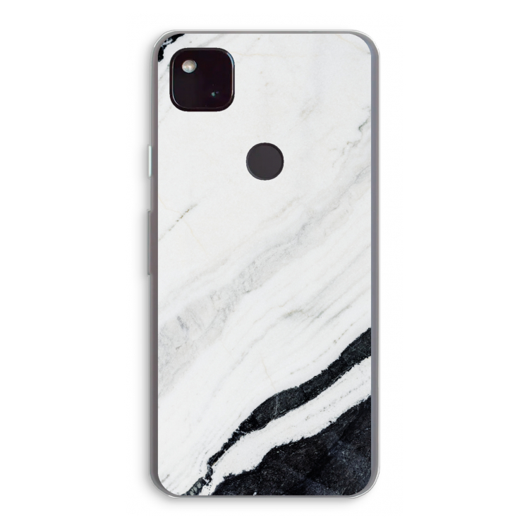 Elegante marmer: Google Pixel 4a 5G Transparant Hoesje