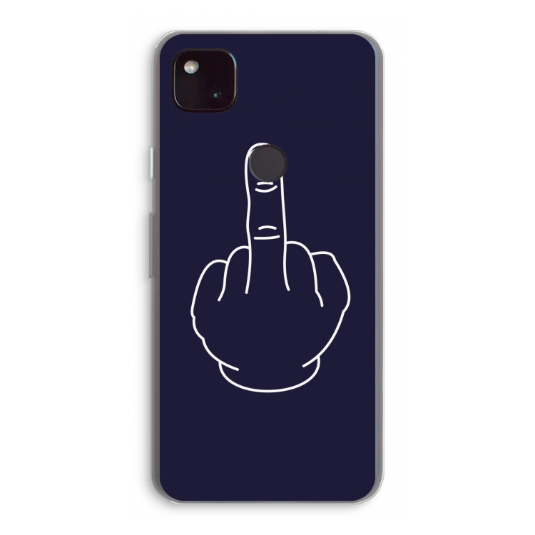F**k U: Google Pixel 4a 5G Transparant Hoesje
