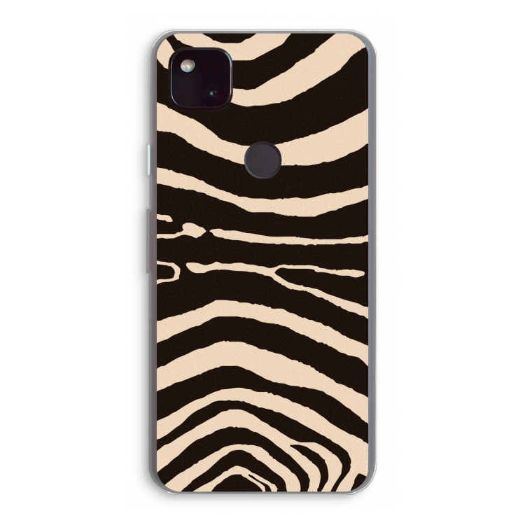 Arizona Zebra: Google Pixel 4a 5G Transparant Hoesje