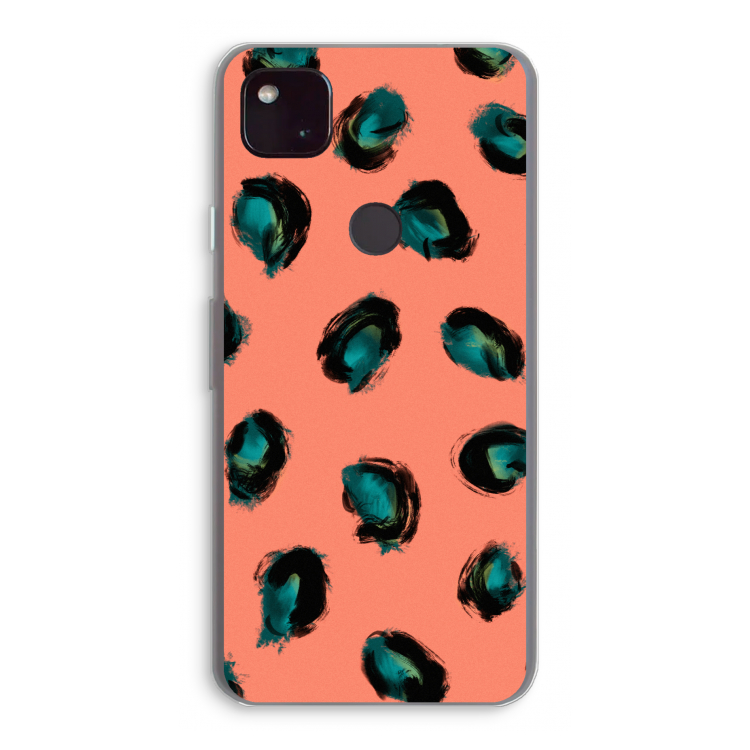 Pink Cheetah: Google Pixel 4a 5G Transparant Hoesje