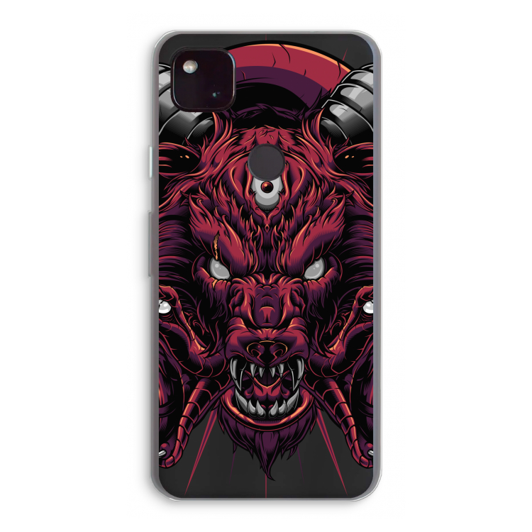 Hell Hound and Serpents: Google Pixel 4a 5G Transparant Hoesje