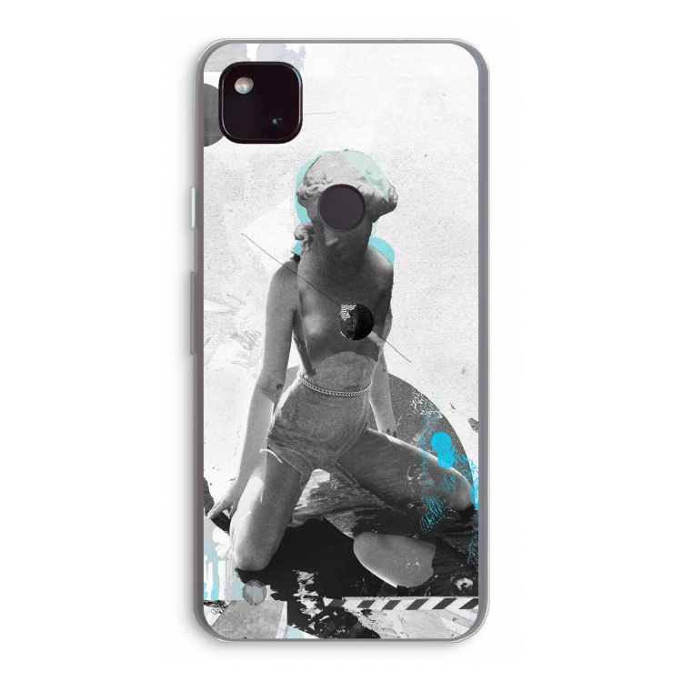 I will not feel a thing: Google Pixel 4a 5G Transparant Hoesje