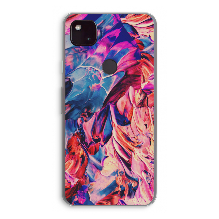 Pink Orchard: Google Pixel 4a 5G Transparant Hoesje