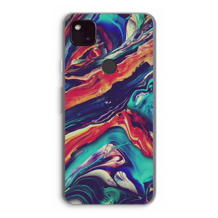 Chameleon Sun: Google Pixel 4a 5G Transparant Hoesje