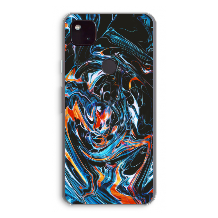 Black Unicorn: Google Pixel 4a 5G Transparant Hoesje