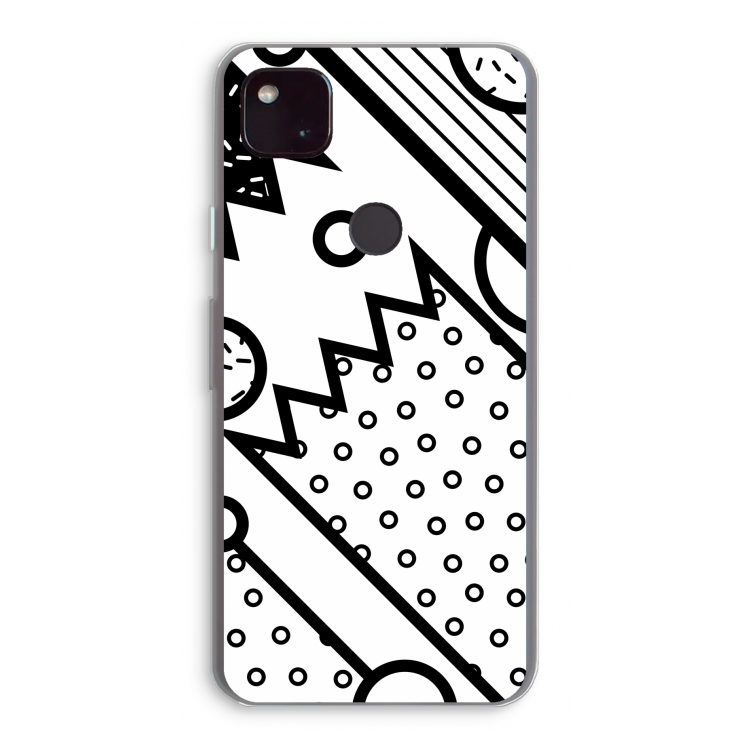 Pop Art #4: Google Pixel 4a 5G Transparant Hoesje