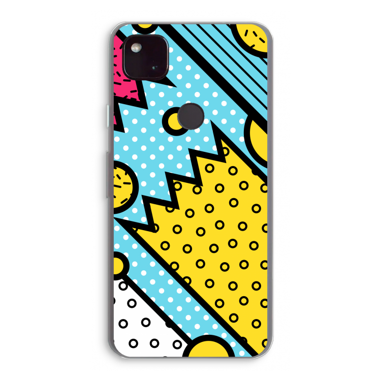 Pop Art #1: Google Pixel 4a 5G Transparant Hoesje