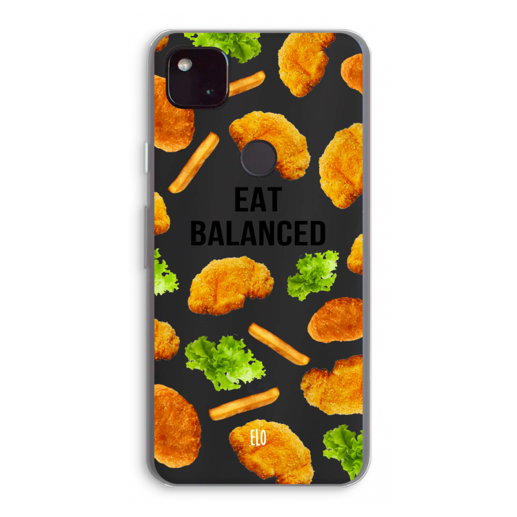 Eat Balanced: Google Pixel 4a 5G Transparant Hoesje