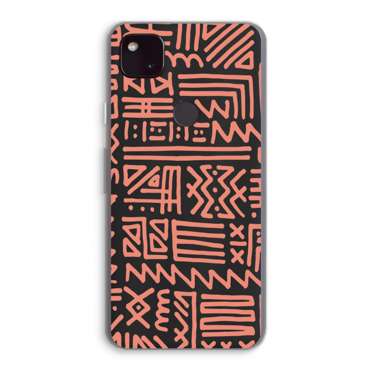 Marrakech Pink: Google Pixel 4a 5G Transparant Hoesje