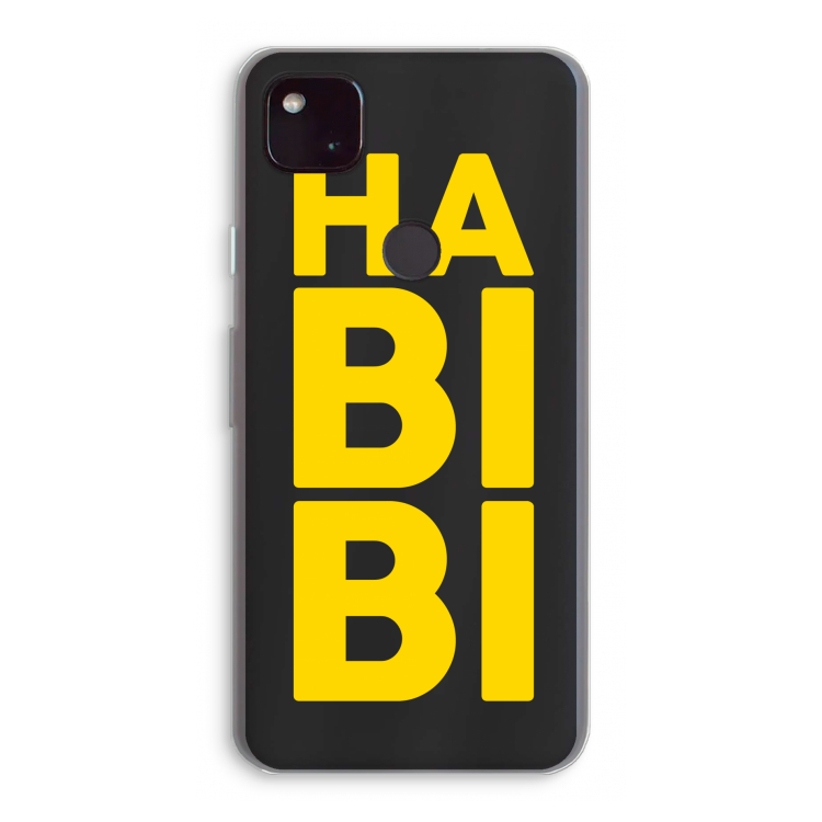 Habibi Blue: Google Pixel 4a 5G Transparant Hoesje