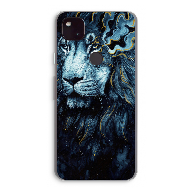 Darkness Lion: Google Pixel 4a 5G Transparant Hoesje