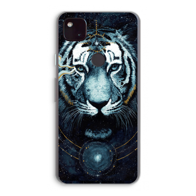 Darkness Tiger: Google Pixel 4a 5G Transparant Hoesje
