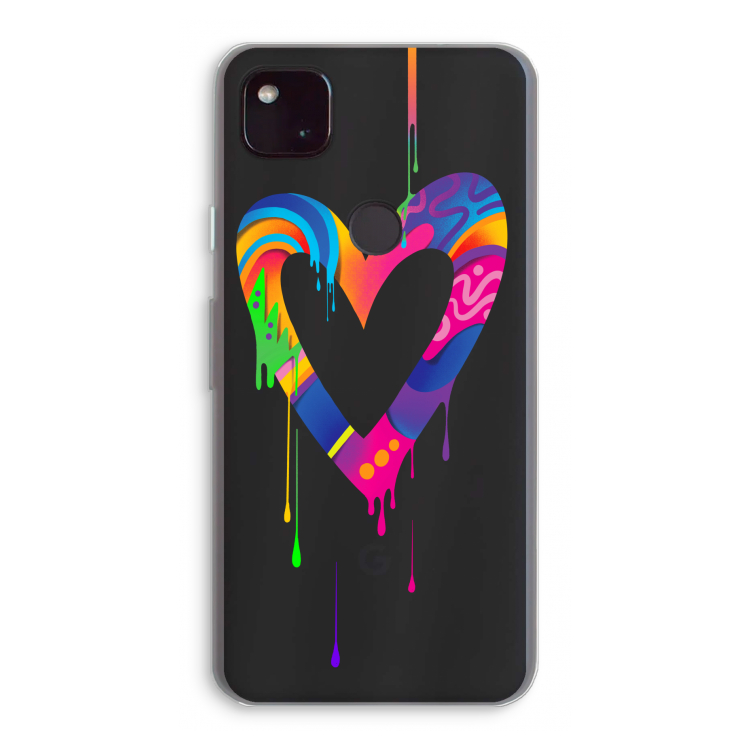 Melts My Heart: Google Pixel 4a 5G Transparant Hoesje