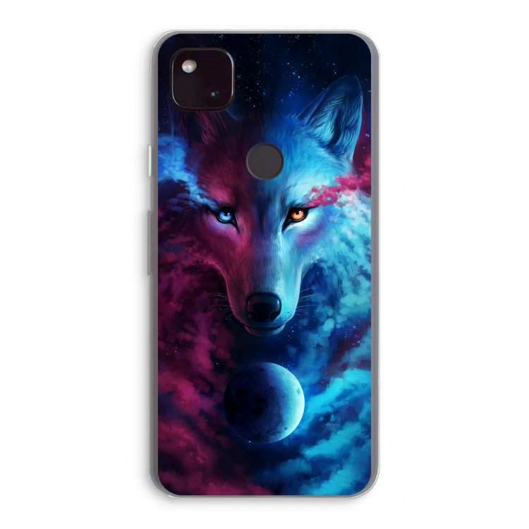 Where Light And Dark Meet: Google Pixel 4a 5G Transparant Hoesje