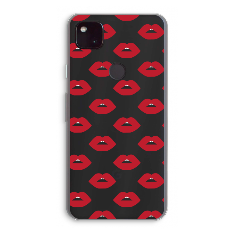 Lips: Google Pixel 4a 5G Transparant Hoesje