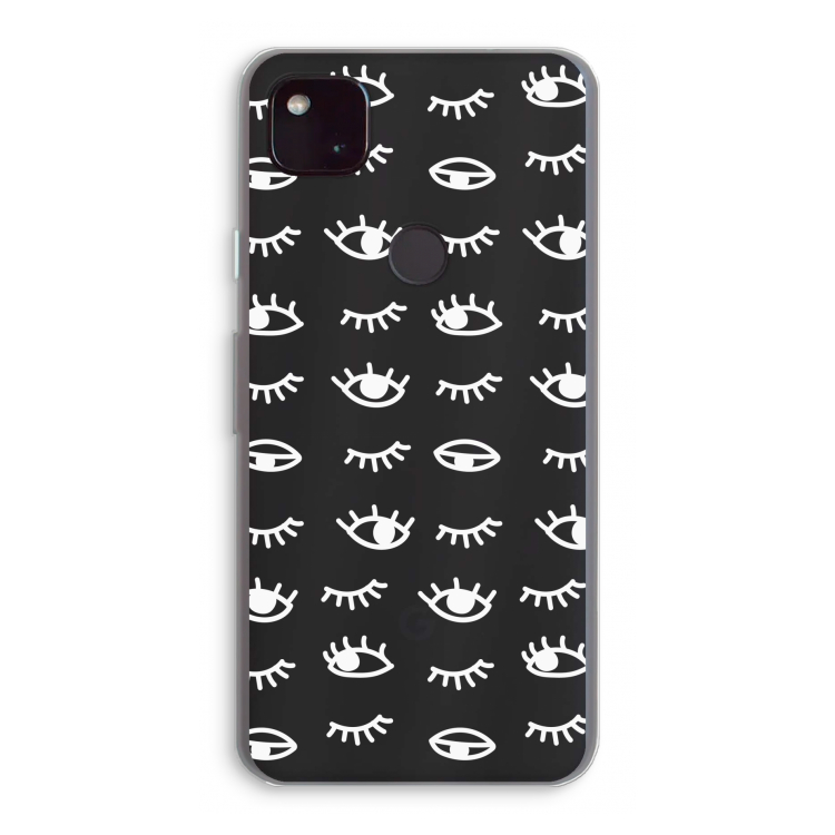 Eye pattern #3: Google Pixel 4a 5G Transparant Hoesje