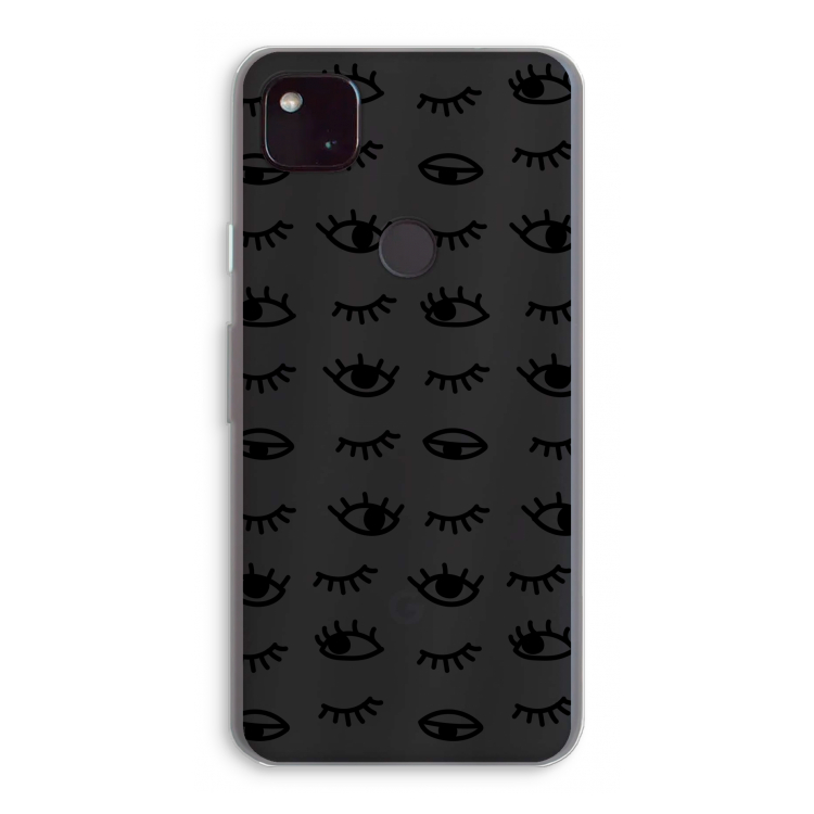 Eye pattern #2: Google Pixel 4a 5G Transparant Hoesje