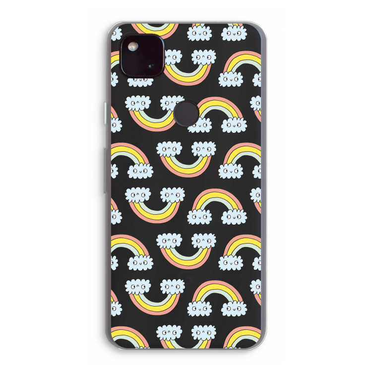 Regenboog: Google Pixel 4a 5G Transparant Hoesje