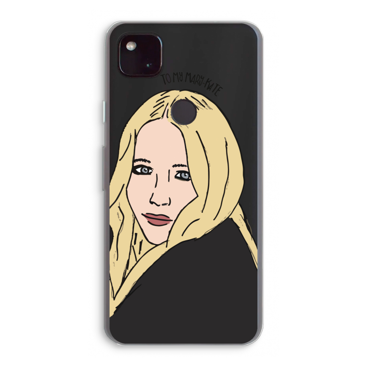 Mary Kate: Google Pixel 4a 5G Transparant Hoesje