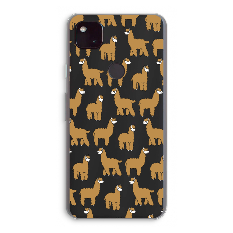 Alpacas: Google Pixel 4a 5G Transparant Hoesje
