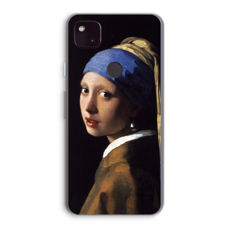 The Pearl Earring: Google Pixel 4a 5G Transparant Hoesje