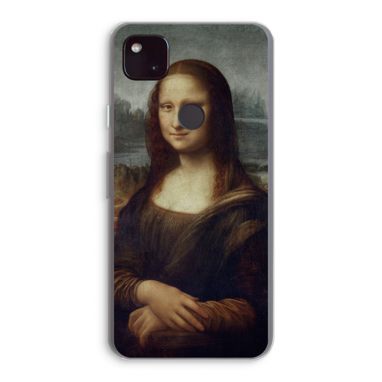 Mona Lisa: Google Pixel 4a 5G Transparant Hoesje