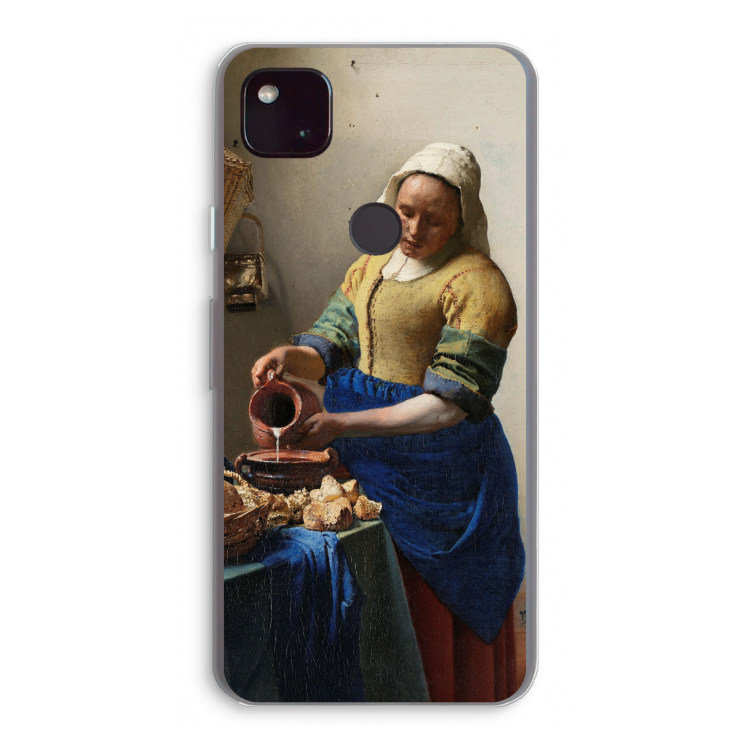 The Milkmaid: Google Pixel 4a 5G Transparant Hoesje