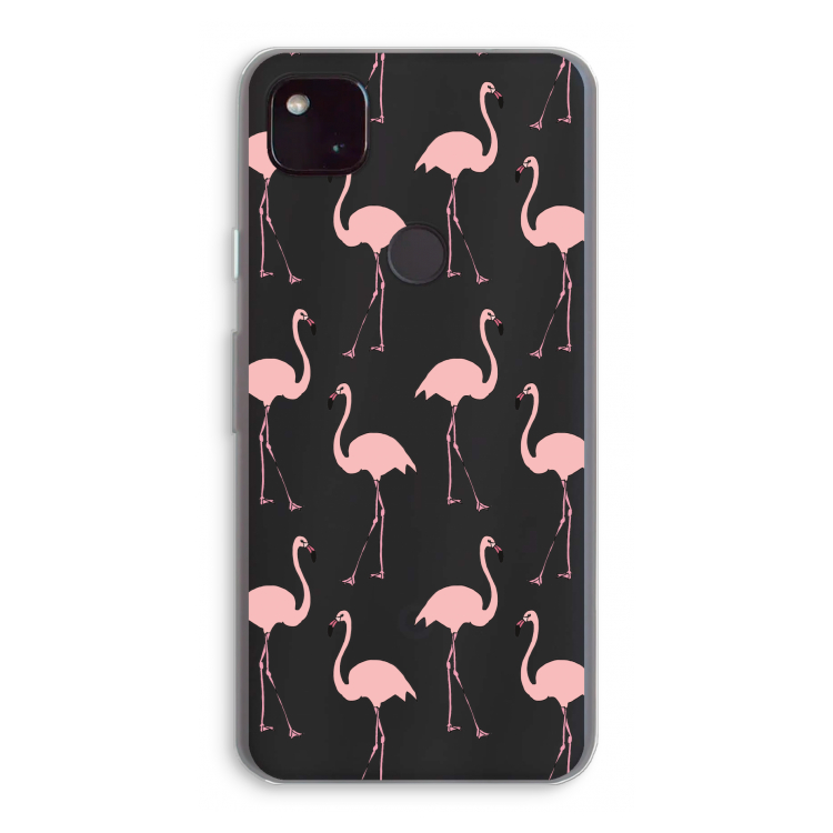 Anything Flamingoes: Google Pixel 4a 5G Transparant Hoesje