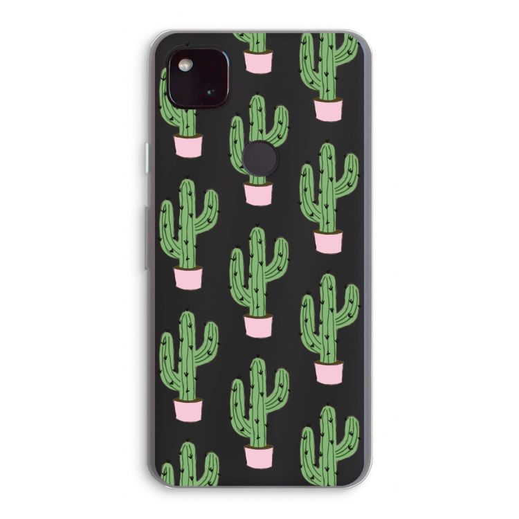 Cactus Lover: Google Pixel 4a 5G Transparant Hoesje