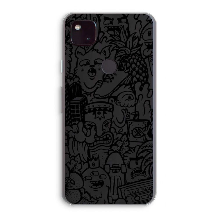 Vexx Black Mixtape: Google Pixel 4a 5G Transparant Hoesje