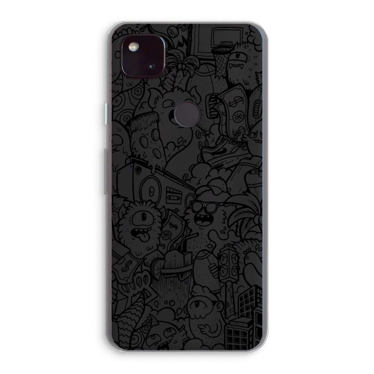 Vexx Black City : Google Pixel 4a 5G Transparant Hoesje