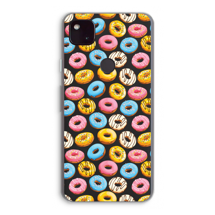 Pink donuts: Google Pixel 4a 5G Transparant Hoesje