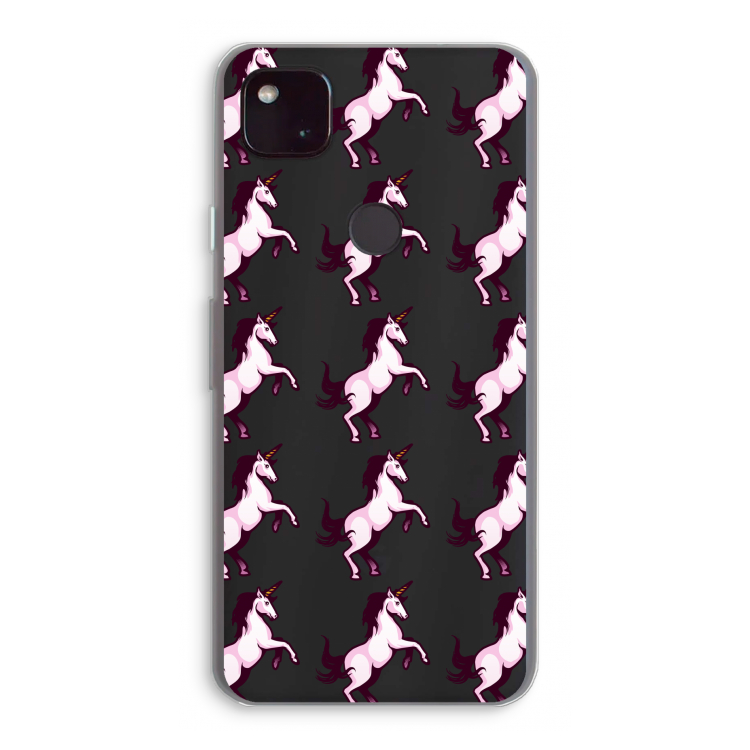 Musketon Unicorn: Google Pixel 4a 5G Transparant Hoesje
