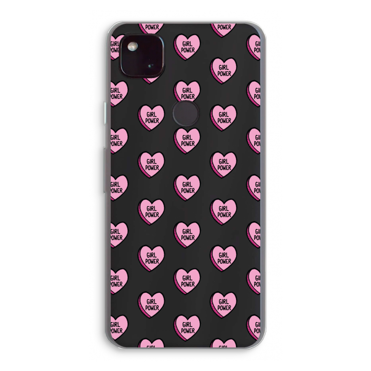GIRL POWER: Google Pixel 4a 5G Transparant Hoesje