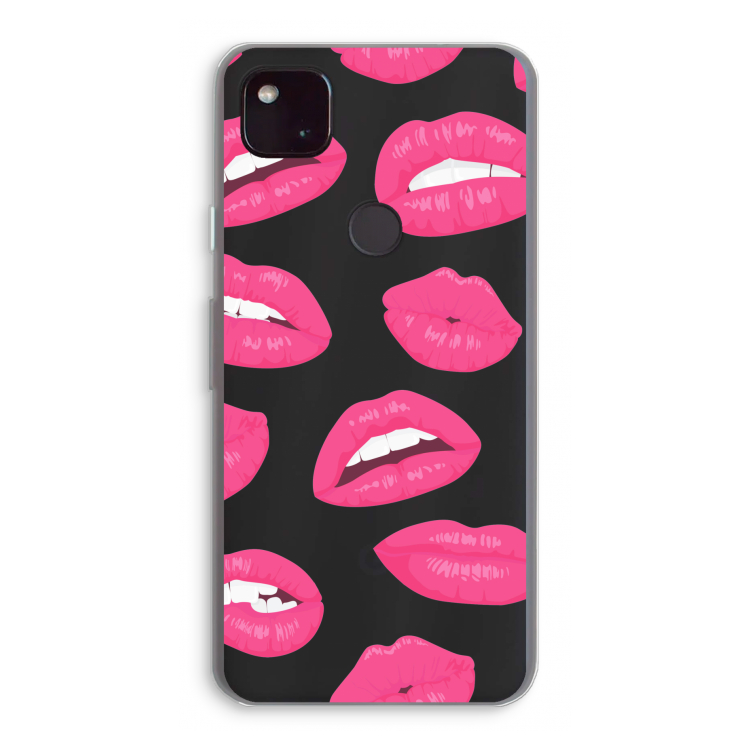 Bite my lip: Google Pixel 4a 5G Transparant Hoesje