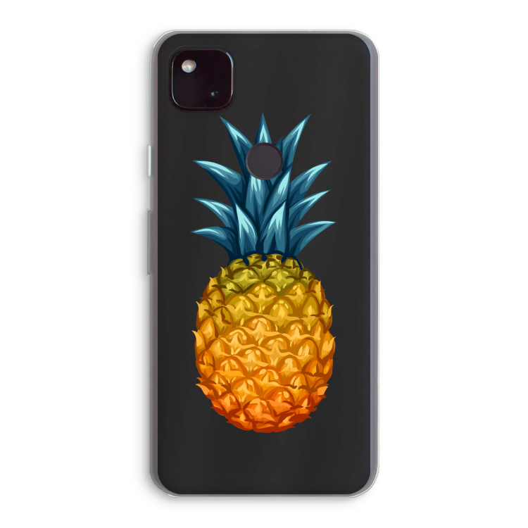 Grote ananas: Google Pixel 4a 5G Transparant Hoesje