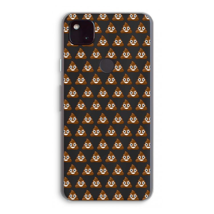 Poop emoji: Google Pixel 4a 5G Transparant Hoesje